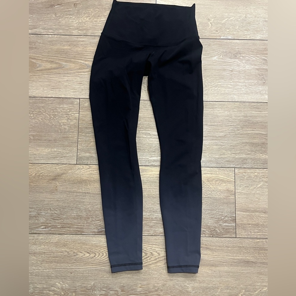 Lululemon Wunder Under, black-grey Ombré leggings size 6